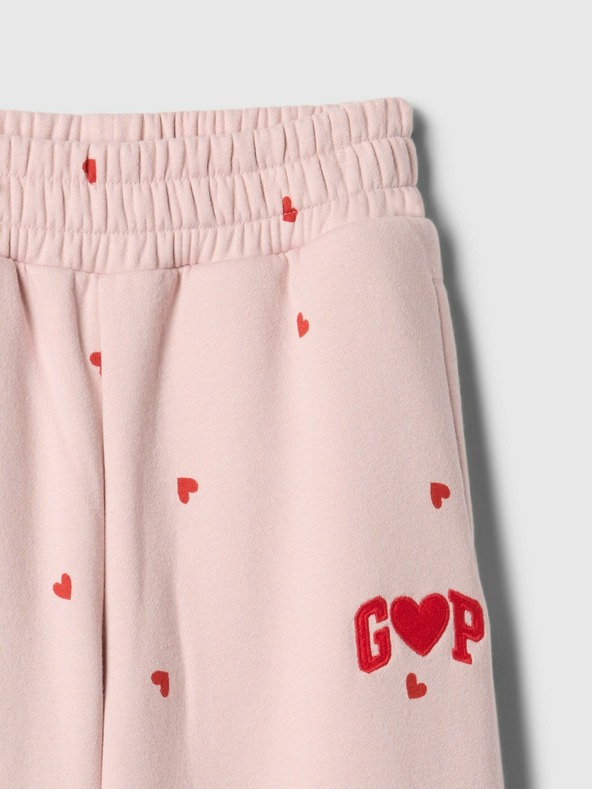 GAP Gyerek fleece sportnadrág logóval army GAP