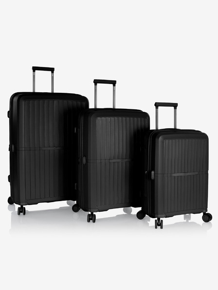 Heys Heys Airlite 3 darabos fekete utazóbőrönd szett S,M,L Fekete