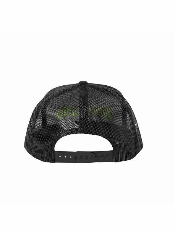 Meatfly Meatfly baseball sapka Mateo Trucker Snapback Lime / Fekete | Fekete | Méret