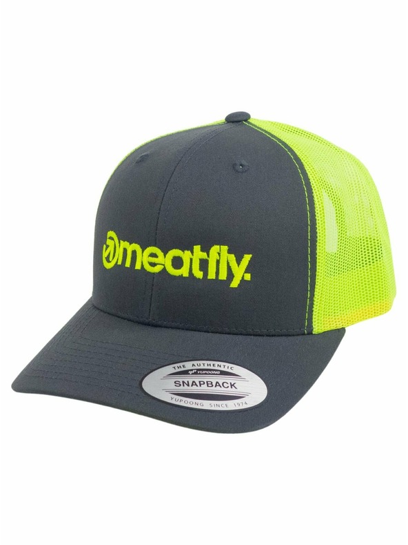 Meatfly Meatfly baseball sapka MF Logo Trucker Szén/Neon Zöld