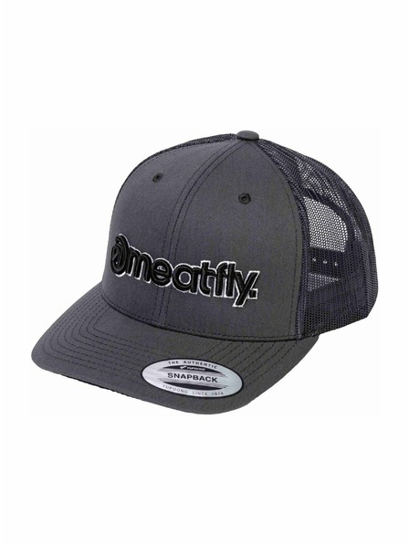 Meatfly Meatfly baseball sapka MF Logo Trucker Fekete / Sötétszürke | Szürke | Méret