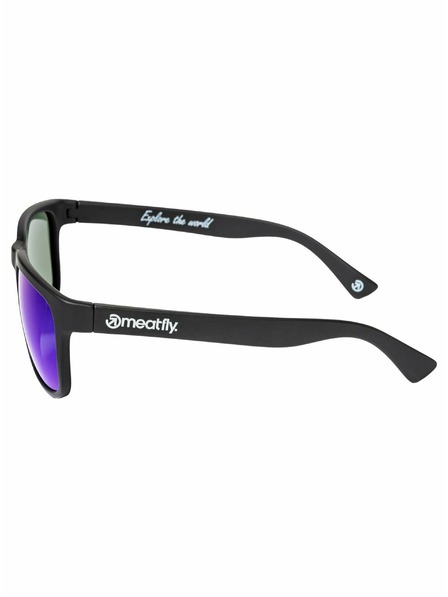 Meatfly Meatfly polarizált napszemüveg Gammy Black Matt/Blue | Fekete | Méret
