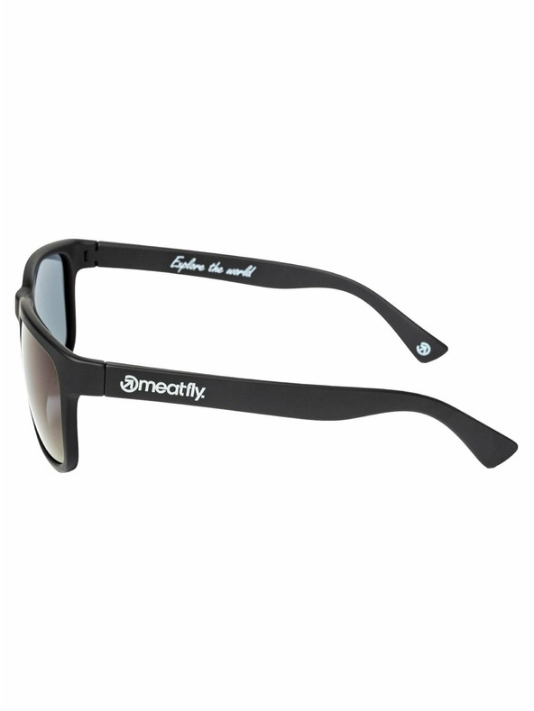 Meatfly Meatfly polarizált napszemüveg Gammy Black Matt/Purple | Fekete | Méret