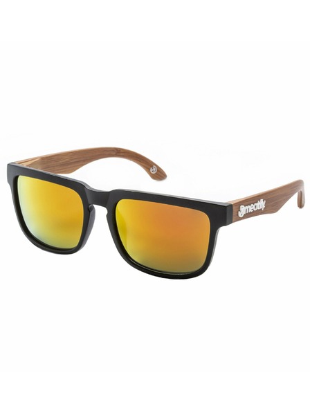 Meatfly Meatfly napszemüveg Memphis Black / Wood | Narancssárga | Méret