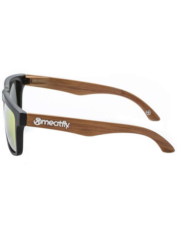 Meatfly Meatfly napszemüveg Memphis Black / Wood | Narancssárga | Méret