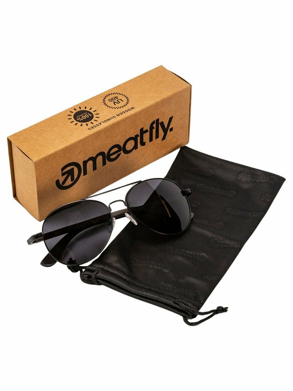 Meatfly Meatfly napszemüveg Aviator Black | Fekete | Méret