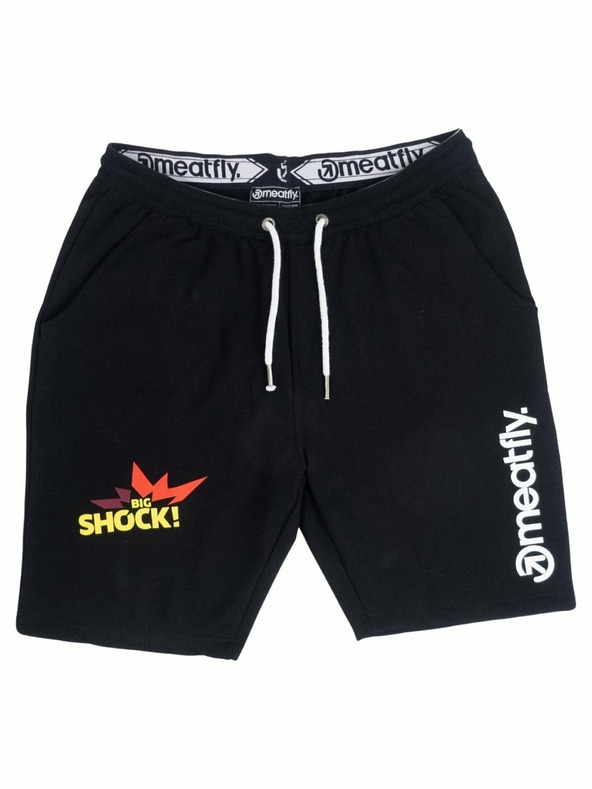 Meatfly Meatfly férfi melegítő rövidnadrág Big Shock Black | Fekete | Méret