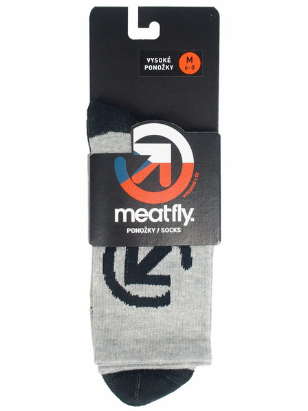 Meatfly Meatfly zokni Long Grey Bike | Szürke | Méret