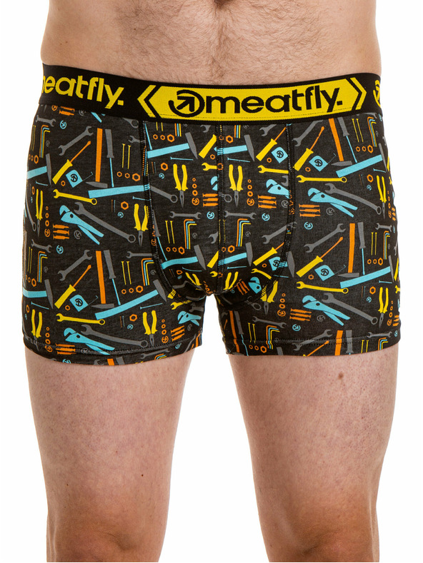 Meatfly Meatfly férfi boxeralsó Balboa Boxershorts Dupla csomag Tools | Fekete | Méret