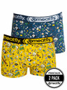 Meatfly Meatfly férfi boxeralsó Balboa Boxershorts Dupla csomag Jamm | Sárga | Méret