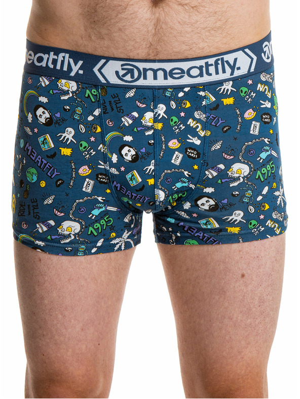 Meatfly Meatfly férfi boxeralsó Balboa Boxershorts Dupla csomag Jamm | Sárga | Méret