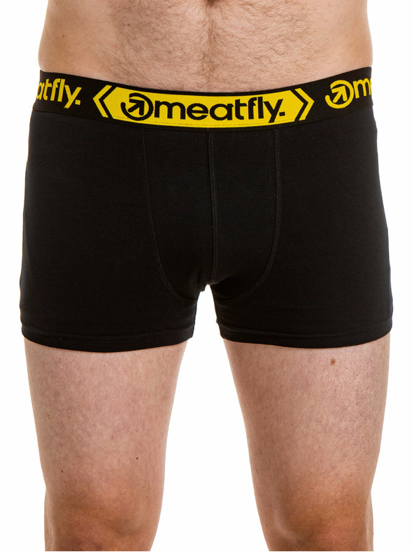 Meatfly Meatfly férfi boxeralsó Balboa Boxershorts Dupla csomag Fekete | Fekete | Méret
