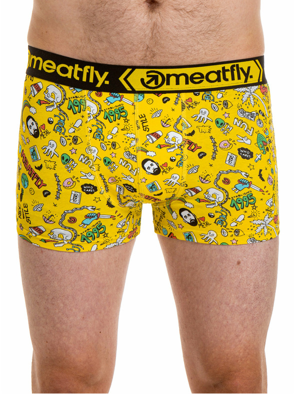Meatfly Meatfly férfi boxeralsó Balboa Boxershorts Tools/Jamm Ajándékcsomag | Fekete | Méret
