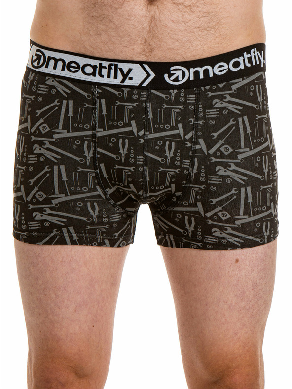 Meatfly Meatfly férfi boxeralsó Balboa Boxershorts Tools/Jamm Ajándékcsomag | Fekete | Méret