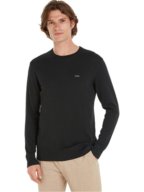 Calvin Klein Férfi fekete pulóver Calvin Klein