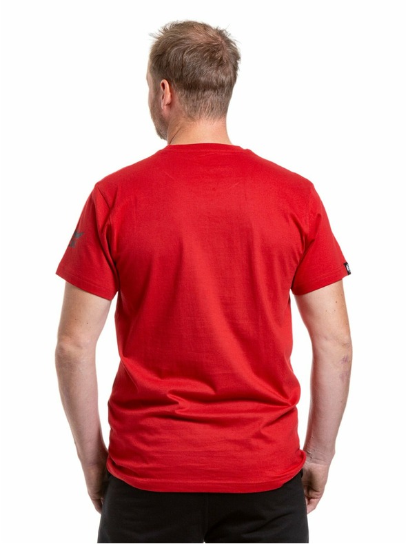 Meatfly Meatfly férfi póló Big Shock Shattered Dark Red | Piros | Méret