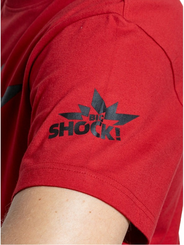 Meatfly Meatfly férfi póló Big Shock Shattered Dark Red | Piros | Méret