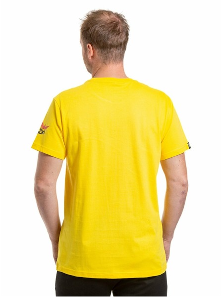 Meatfly Meatfly férfi póló Big Shock Shattered Yellow | Sárga | Méret