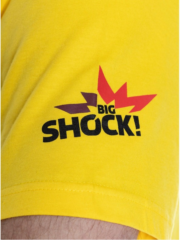 Meatfly Meatfly férfi póló Big Shock Shattered Yellow | Sárga | Méret