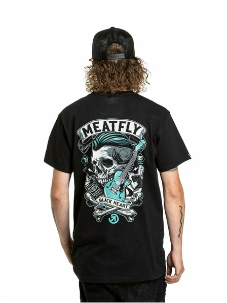 Meatfly Meatfly férfi póló Whiskey Boy Black | Fekete | Méret