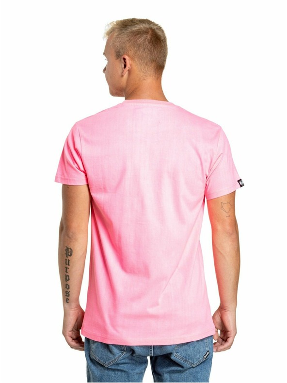 Meatfly Meatfly férfi póló Rele Neon Pink | Rózsaszín | Méret