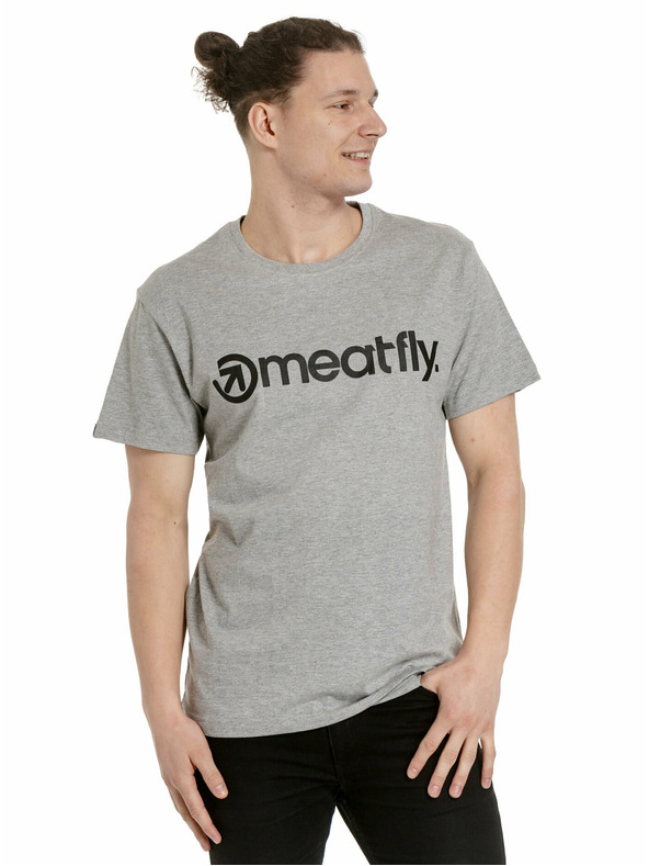 Meatfly Meatfly férfi póló csomag MF Logo Multipack Black/Grey Heather/White | Fekete | Méret