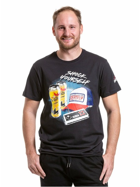 Meatfly Meatfly férfi póló Big Shock 8Bit Black | Fekete | Méret