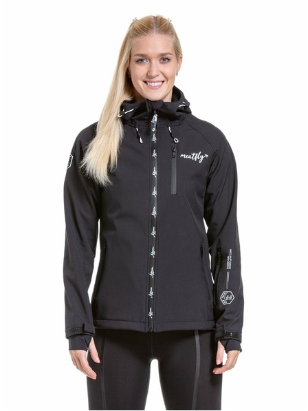 Meatfly Meatfly női softshell dzseki Zaja Logó Fekete | Fekete | Méret
