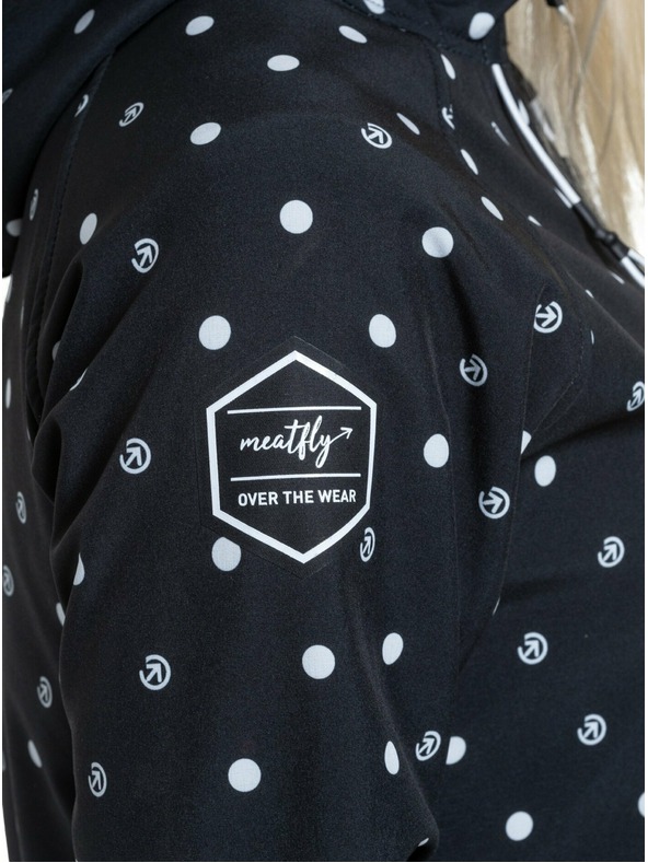Meatfly Meatfly női softshell dzseki Zaja Pöttyös Fekete | Fekete | Méret