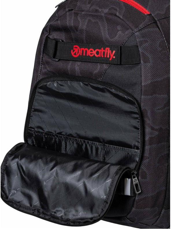 Meatfly Meatfly hátizsák Exile Morph Black 24 L | Fekete | Térfogat 24 L