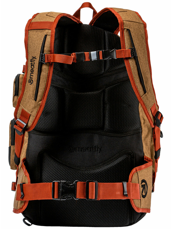 Meatfly Meatfly hátizsák Wanderer Latte Heather/Charcoal Heather 28 L | Barna | Térfogat 28 L