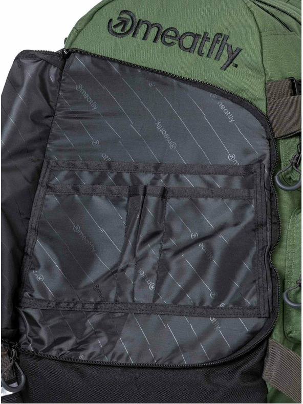 Meatfly Meatfly hátizsák Wanderer Sötét Olívazöld / Black 28 L