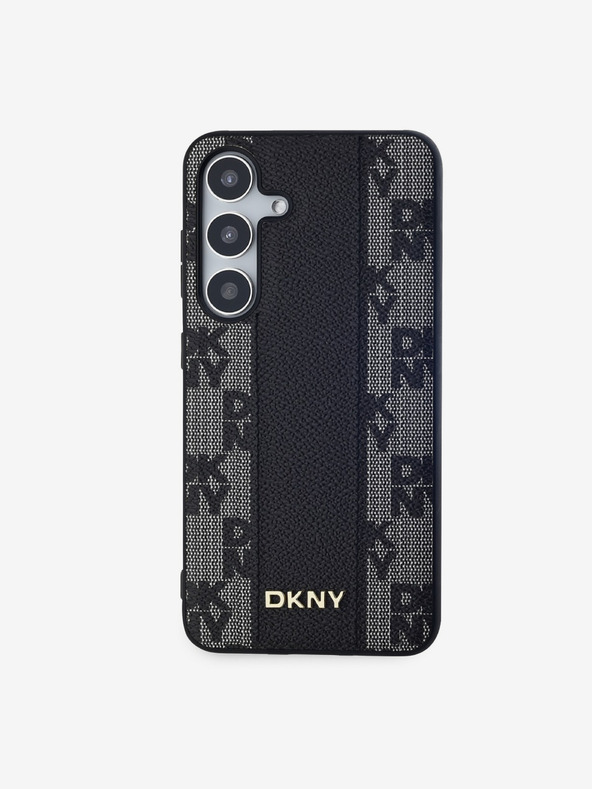 DKNY DKNY PU Bőr Kockás Minta Magsafe Hátlap Samsung Galaxy S24+ Black