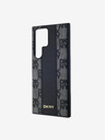 DKNY DKNY PU Bőr Kockás Minta Magsafe Hátlap Samsung Galaxy S24 Ultra Black