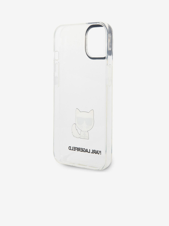Karl Lagerfeld Karl Lagerfeld Choupette Logó Hátlap iPhone 14 Plus Áttetsző
