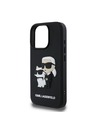 Karl Lagerfeld Karl Lagerfeld 3D Gumi Karl and Choupette Hátlap iPhone 16 Pro Max Black