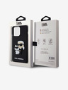 Karl Lagerfeld Karl Lagerfeld 3D Gumi Karl and Choupette Hátlap iPhone 14 Pro Max Black
