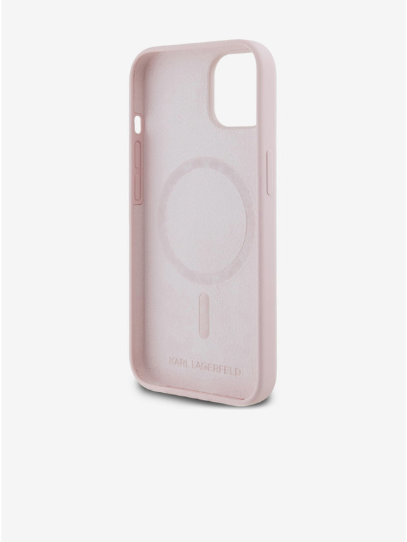 Karl Lagerfeld Hátlap iPhone 14 Karl Lagerfeld Liquid Silicone Karl and Choupette Magsafe