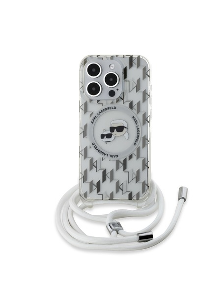 Karl Lagerfeld Karl Lagerfeld IML Monogram Crossbody K&CH Fejek MagSafe Hátlap iPhone 15 Pro Max Áttetsző