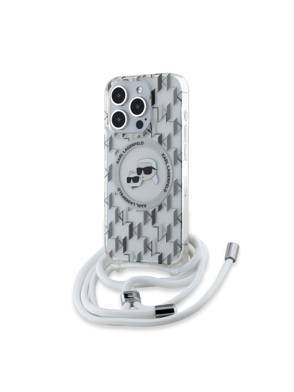 Karl Lagerfeld Karl Lagerfeld IML Monogram Crossbody K&CH Fejek MagSafe Hátlap iPhone 15 Pro Max Áttetsző