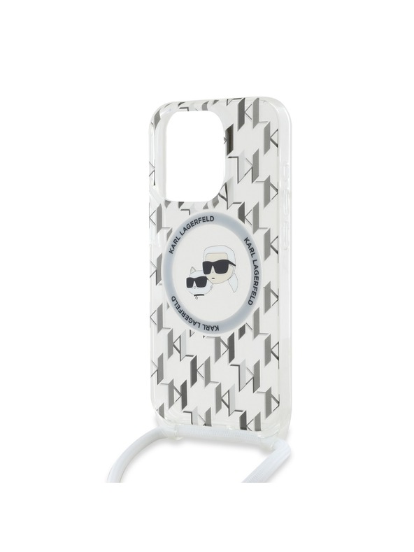Karl Lagerfeld Karl Lagerfeld IML Monogram Crossbody K&CH Fejek MagSafe Hátlap iPhone 15 Pro Max Áttetsző