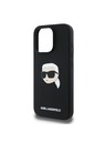Karl Lagerfeld Karl Lagerfeld Liquid Silicone Karl Fej MagSafe Hátlap iPhone 16 Pro Black