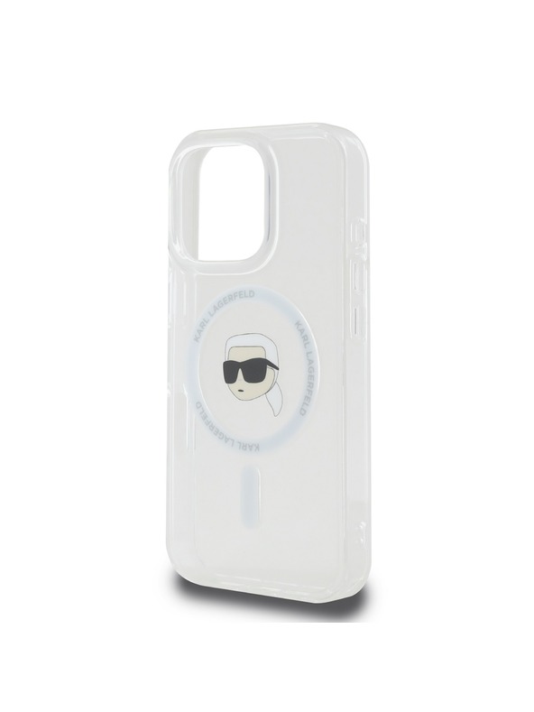 Karl Lagerfeld Karl Lagerfeld IML Karl Fej Fém Keret MagSafe Hátlap iPhone 16 Pro Max Áttetsző
