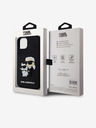 Karl Lagerfeld Karl Lagerfeld 3D Gumi Karl és Choupette Hátlap iPhone 15 Fekete