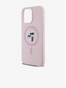 Karl Lagerfeld Hátlap iPhone 14 Pro Karl Lagerfeld Folyékony Szilikon Karl és Choupette Magsafe