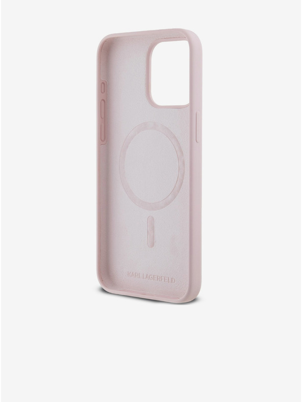 Karl Lagerfeld Hátlap iPhone 14 Pro Karl Lagerfeld Folyékony Szilikon Karl és Choupette Magsafe