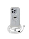 Karl Lagerfeld Karl Lagerfeld IML Keresztpántos Karl Fej MagSafe Hátlap iPhone 15 Pro Max Átlátszó