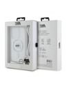 Karl Lagerfeld Karl Lagerfeld IML Keresztpántos Karl Fej MagSafe Hátlap iPhone 15 Pro Max Átlátszó