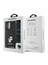 Karl Lagerfeld Karl Lagerfeld Saffiano Keresztpántos Pánt Fém Karl és Choupette Hátlap iPhone 16 Fekete