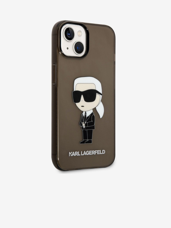 Karl Lagerfeld Karl Lagerfeld IML Ikonikus NFT Hátlap iPhone 14 Plus Fekete